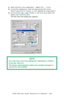 Page 438C7350/7550 User’s Guide: Windows NT 4.0 Operation  •  438
1.Open the file in your application.  Select File → Print.
2.In the Print dialog box, click the appropriate PCL driver. 
Click Properties (or Setup, or your application’s equivalent).
3.On the Setup tab, under Media, in the Size drop-down list, 
select User Defined Size.
The Set Free Size dialog box appears.
  C73_NT_PCL_Custom1K.tif  
 
NOTE
You may see a Warning dialog box indicating a conflict. 
If you do, click OK.  
The driver automatically...