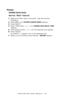 Page 46C7350/7550 User’s Guide: Setting Up   •  46
Power
POWER SAVE Mode
Set the “Wait” interval
1.Make sure Power Save is activated.  See the previous 
procedure.
2.Press MENU until 
SYSTEM CONFIG MENU displays.
3.Press SELECT.
4.Press ITEM (either + or -) until 
POWER SAVE DELAY TIME 
displays.
5.Press VALUE (either + or -) until the desired time displays.
6.Press SELECT.
An asterisk (*) appears next to the selected time.
7.When you are finished, press ONLINE.  
ONLINE displays.
Downloaded From...