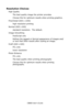 Page 280
C8800 User’s Guide280
Resolution Choices 
High Quality 
The best quality image the printer provides. 
Choose this for optimum results when printing graphics. 
Fine/Detail (600 x 1200)  high resolution printing 
Normal (600 x 600) 
standard resolution.  The default. 
Image Smoothing  PostScript only 
Refines the jagged or blurred appearance of images and/
or text that often result s after scaling an image. 
Draft (600 x 600)  PCL only 
lower resolution  
Photo Enhance  PCL only 
The best quality when...