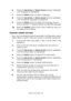 Page 48C9600 User’s Guide> 48
6.Press the Up-arrow or Down-arrow buttons repeatedly 
until Language is highlighted.
7.Press the Enter button to select Language.
8.Press the Up-arrow or Down-arrow buttons repeatedly 
until the desired language is highlighted.
9.Press the Enter button to select this language. Ensure 
that an asterisk (*) appears beside the selected language.
10.Press the Online button to exit menu mode and return to 
the ready to print status.
CHECKING CURRENT SETTINGS
Carry out the following...