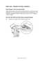 Page 81C9650 User’s Guide> 81
PAPER JAMS – FINISHER (OPTIONAL ACCESSORY)
CHECK FINISHER, PAPER JAM/PAPER REMAINS
Use the Help button on the printer control panel to check the number 
displayed. You will need this to be able to clear the paper jam. The 
following paragraphs explain what to do for each of the indicated 
numeric codes.
591, 592, 593, 599/ 643, 645 (PAPER JAM AROUND FINISHER)
1.Remove any paper at the Finisher paper exit.
Downloaded From ManualsPrinter.com Manuals 