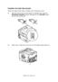 Page 84C9850 User’s Guide> 84
CLEANING THE PAPER FEED ROLLERS
Clean the paper feed rollers if paper jams frequently occur.
1.Remove items like a wrist watch or bracelet then use the 
Shutdown/Restart button followed by the On/Off switch 
to turn the printer off.
2.Open Tray 1 side cover and pull out the paper guide plate (1).
1
Downloaded From ManualsPrinter.com Manuals 