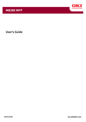 Page 1User’s Guide
59313701 my.okidata.com
RT322MB280 MFP
Downloaded From ManualsPrinter.com Manuals 