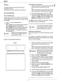 Page 24MB280
- 24 -
Fax
Fax
This chapter describes all the fax processing and 
configuration functions.
You will also find a section describing fax mailboxes.
Fax transmission
Print a header page
A header page is stored in your terminal. To send your fax 
using this header page, you can print it at any time and fill 
in your details.
1Select 
!30 - FAX /HEADER PAGE.
2Select: 
301 - LOCAL, to print a header page according to 
the language configured on the terminal, 
302 - INTERNAT, to print a bilingual header...