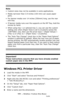 Page 101101 – Printing: Custom Size Paper
MC361/MC561/CX2731 MFP Advanced User’s Guide
Note
• Custom sizes may not be available in some applications.
• Media narrower than 3.9 inches (100 mm) can cause paper 
jams.
• For banner media over 14 inches (356mm) long, use the rear 
exit tray.
• If banner media runs over the supports on the MP Tray, hold the 
excess by hand.
• When using tray 1 or optional tray 2, you can use the custom 
setting only when [Paper Size] is set to [Custom] (press the 
 key, then use the...