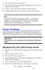 Page 113113 – Printing: Cover Printing
MC361/MC561/CX2731 MFP Advanced User’s Guide
2From the File menu, select Print.
3Click “Preferences” (or “Properties”, depending on the version of 
Windows you are using).
4On the Layout tab, select Booklet at Page Format.
5Configure other settings if necessary and then start printing.
Note
If you cannot use this function, click Start > Devices and 
Printers > right-click the OKI MC561 icon > select Printer 
properties > OKI MC561(PS) > Advanced > select the 
Enable...