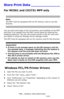 Page 134134 – Printing: Store Print Data
MC361/MC561/CX2731 MFP Advanced User’s Guide
Store Print Data ______________
For MC561 and CX2731 MFP only
Note
The MFP must be equipped with an SD memory card to use this 
function.
You can store print data on the SD memory card installed on the MFP 
and print it as needed from the MFP control panel by entering the 
assigned password. The job will remain stored on the SD card until 
you delete it using the Storage Device Manager utility.
The MFP must be equipped with an...