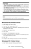 Page 137137 – Printing: Using Printer Fonts
MC361/MC561/CX2731 MFP Advanced User’s Guide
Important!
• The printer fonts do not exactly duplicate the appearance 
of the TrueType fonts seen on screen.
• This function is not available with the Windows PCL XPS or 
Mac OS X printer driver.
• To use this function with the Windows PS printer driver 
you must be logged on your computer as an administrator.
• This function is not available in some applications.
Note
The procedures below use the MC561 as an example....