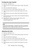 Page 218218 – Adjusting Color: Control Panel
MC361/MC561/CX2731 MFP Advanced User’s Guide
Printing the Color Swatch
1Press the  key.
2Press the down arrow key to select [Admin Setup], then press 
.
3Enter the administrator password.
4Use the arrow keys to select [Enter], then press .
5Press the down arrow key to select [Print Setup], then press 
.
6Press the down arrow key to select [Color Menu], then press 
.
7Press the down arrow key to select [Color Tuning/Print Pattern], 
then press 