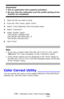 Page 228228 – Adjusting Color: Color Correct Utility
MC361/MC561/CX2731 MFP Advanced User’s Guide
Important!
• Use an application that supports ColorSync.
• Be sure that the calibration and ICC profile setting of the 
monitor are completed.
1Open the file you want to print.
2From the “File” menu, select “Print”.
3Select “Color Matching” from the panel menu.
4Select “ColorSync”.
5Under “Profile”, select 
 “OKI MC561 1200dpi (PS)” 
“OKI MC561 600 Multi (PS), or 
“OKI MC561 600 dpi (PS)”.
6Click “Print”.
Note
• If...