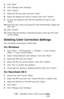 Page 238238 – Adjusting Color: Color Correct Utility
MC361/MC561/CX2731 MFP Advanced User’s Guide
4Click “Next”.
5Click “Manage Color Settings”.
6Click “Import”.
7Select the file you want and click “Open”.
8Select the setting you want to import, then click “Import”.
9To save the setting to the PPD file specified on step 3, click 
“Save”.
10Enter the user name and password with administrator rights and 
click “OK”.
11Click “Cancel”.
12Check that the setting is imported properly, then quit the Color 
Correct...