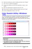 Page 239239 – Adjusting Color: Color Swatch Utility: Windows only
MC361/MC561/CX2731 MFP Advanced User’s Guide
6Select the setting you want to delete and then click “Delete”.
7Click “Yes” to confirm the deletion.
8To save the setting to the PPD file specified on step 3, click 
“Save”.
9Enter the administrator password and click “OK”.
10Check that the setting is deleted properly, then click “Quit”.
11On the configuration screen, click “OK”.
Color Swatch Utility: Windows 
only _______________________
You can print...