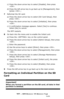 Page 307307 – MFP Memory: SD Memory Card
MC361/MC561/CX2731 MFP Advanced User’s Guide
c) Press the down arrow key to select [Disable], then press 
.
d) Press the left arrow key to go back up to [Management], then 
[press .;
7Reformat the SD card:
a) Press the down arrow key to select [SD Card Setup], then 
press .
b) Press the down arrow key to select [Initialize], then press 
.
c) A confirmation message appears. Select [Yes] to continue. 
Select [No] to cancel.
The MFP restarts.
8Go back into the menu and...