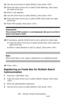 Page 4242 – Faxing: Fcode Transmission
MC361/MC561/CX2731 MFP Advanced User’s Guide
12Use the arrow keys to select [Enter], then press .
13Press the down arrow key to select [Sub-Address], then press 
the right arrow key.
14Enter a sub address.
15Use the arrow keys to select [Enter], then press .
16Press the down arrow key to select [PIN], then press the right 
arrow key.
17Enter PIN number, then press .
Important!
The entered PIN number is not displ a y e d .  B e  s u r e  t o  w r it e  i t  
down and keep...