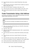 Page 4444 – Faxing: Fcode Transmission
MC361/MC561/CX2731 MFP Advanced User’s Guide
6Press the down arrow key to select [Fcode Box], then press 
.
7Press the down arrow key to select the box number you want to 
delete, then press .
8Enter the PIN number if necessary, then press .
9Press the down arrow key to select [Delete], then press .
10Use the left and right arrow keys to select [Yes], then press 
.
Fcode Transmission Using a Sub Address
By entering a sub address, Fcode confidential transmission and Fcode...