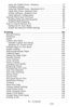 Page 66 – Contents
MC361/MC561/CX2731 MFP Advanced User’s Guide
Using the TWAIN Driver: Windows . . . . . . . . . . . . . . . . . . .  77
Changing Settings . . . . . . . . . . . . . . . . . . . . . . . . . . . . . .  78
Using the TWAIN Driver: Macintosh OS X . . . . . . . . . . . . . .  80
Using WIA Driver: Windows Only . . . . . . . . . . . . . . . . . . . .  82
ActKey Software: Windows Only  . . . . . . . . . . . . . . . . . . . .  84
Using Network Configuration . . . . . . . . . . . . . . . . . . . . . . ....