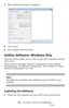 Page 8484 – Scanning: Drivers and Software
MC361/MC561/CX2731 MFP Advanced User’s Guide
7Make additional settings if necessary.
8Click “Scan”.
9Exit “Windows FAX and Scan”.
ActKey Software: Windows Only
Using the ActKey utility, you can start a scan job in specified settings 
with a click.
When ActKey is installed, Network Configuration is also installed 
simultaneously. For Network Configuration, refer to 
Refer to “Using 
Network Configuration” on P. 86.
Note
The following procedures are explained using the...