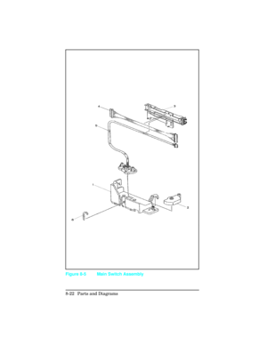 Page 322Figure 8-5 Main Switch Assembly
8-22 Parts and Diagrams 