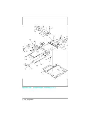 Page 388Figure A-25b Duplex Feeder Assembly (2 of 2)
A -32  Duplexer  