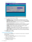 Page 88Figure39NetworkConfigurationscreen
5.Vieworupdatethefollowingvalues,asneeded:
•MACAddress(read-only)—TheMACaddressoftheselectediLOnetworkinterface.
•NetworkInterfaceAdapter—SpecifiestheiLOnetworkinterfaceadaptertouse.Select
ONorOFFtoenableordisabletheiLODedicatedNetworkPort.SelectSharedNetwork
PorttousetheSharedNetworkPort.
TheSharedNetworkPortoptionisavailableonlyonsupportedservers.
•TransceiverSpeedAutoselect(iLODedicatedNetworkportonly)—EnablesiLOtonegotiate...