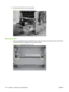 Page 18215.Carefully slide the ECU out of the product.
Figure 6-110   Remove the ECU (14 of 14)
Reinstall the ECU
1.When you reinstall the ECU, look into the Tray 2  cavity, and make sure that the corners of the ECU
mounting bracket are engaged with the product chassis.
Figure 6-111   Reinstall the fuser (1 of 2)
170 Chapter 6   Removal and replacement ENWW 