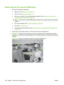 Page 192Duplex solenoid; HP LaserJet P2050 Series
1.Remove the following components:
● Right cover. See 
Right cover on page 115
.
● Left cover. See 
Left cover on page 118
.
● Rear cover, rear door, and duplex-paper-feed assembly. See 
Rear cover, rear door, and
duplex-paper-feed assembly on page 120
.
NOTE: Only the HP LaserJet P2050 Series prod ucts have a duplex-paper-feed assembly
installed.
● Top cover assembly. See Top-cover assembly on page 124
.
● Fan. See 
Fan on page 140
.
● Duplexing-paper-feed...