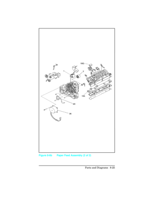 Page 325Figure 8-6b Paper Feed Assembly (2 of 2)
Parts and Diagrams  8-25 