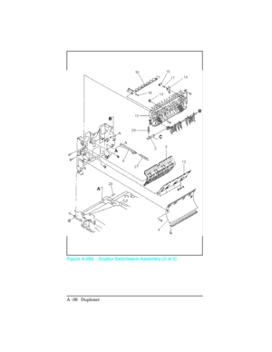 Page 392Figure A-26b Duplex Switchback Assembly (2 of 2)
A -36  Duplexer  