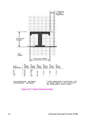 Page 237ENCharacter Descriptor Formats 11-55 Figure 11-5 Class 2 Character Data 