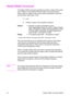 Page 321ENRaster Width Command 15-13
Raster Width Command 
The Raster Width command specifies the width in pixels of the raster 
area. Width is in the direction that the raster rows are laid down, 
hence, width is subject to the current raster presentation mode and 
print direction (see Figure 15-8).
E
C* r # S
#  =Width in pixels of the specified resolution 
Default =depends on raster presentation mode -
when presentation mode is 0, width = width of logical 
page - left graphics margin when presentation mode...