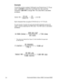 Page 91ENHorizontal Motion Index (HMI) Command 5-21
Example 
To print the printer’s resident 16.66 pitch Line Printer font at 17.75 cpi, 
send ?(s16.66H to select the Line Printer font, then send the 
command ?&k6.76H to change HMI. This value field is calculated 
as follows:
Each character then occupies 6.76/120 inch or 1/17.75 inch.
To use Courier 12 point (10 cpi) and print 80 characters across A4 
paper, requires adjusting the HMI value. The HMI value is calculated 
as follows:
*    This value was obtained...