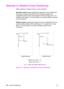 Page 966-2   Cursor PositioningEN
Absolute vs. Relative Cursor Positioning      
Either absolute or relative motion can be specified.
Absolute motion always specifies the distance to move referenced 
from the top margin at the left bound of the logical page (0,0), 
regardless of the current active position (CAP) (see Figure 6-1). An 
unsigned value field in a cursor position command indicates absolute 
cursor movement.
Relative motion specifies the distance to move referenced from the 
current active position...