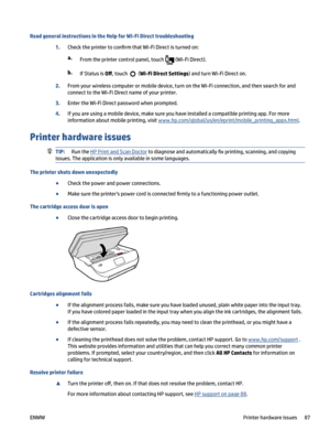 Page 93ReadgeneralinstructionsintheHelpforWi-FiDirecttroubleshooting
1.Checktheprintertocon