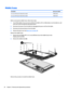 Page 26Middle frameDescriptionSpare part numberFor use on HP Stream 8 Tablet 59xx models796810-002For use on HP Stream 8 Tablet 58xx models796810-001
Before removing the middle frame, follow these steps:
1.Turn off the tablet. If you are unsure whether the tablet is off or in Hibernation, turn the tablet on, and 
then shut it down through the operating system.
2.Disconnect the power from the tablet by unplugging the power cord from the tablet.
3.Disconnect all external devices from the tablet.
4.Remove the back...