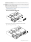 Page 77isreplaced.Apowersupplycanberemovedandreplacedwithoutturningofftheserveron
serverswithtwopowersupplies.
CAUTION:Beforeremovingapowersupply,makesurethesecondpowersupplyfunctions
properly.ThetwogreenLEDsinsidethesupplymustbothbelitonthesecondsupplybefore
thefailedpowersupplycanbesafelyremoved.
Toreplacethepowersupply,followthesesteps:
1.Removethefrontbezelfromtheserver(See“RemovingandReplacingtheFrontBezelon
aPedestal-MountedServer”(page60).)
2.Removethepowersupplyfillerpanel....