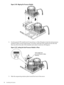 Page 80Figure3-38AligningtheProcessorModule
8.UsethespecialCPUinstalltool(2.5mmdriverorAllenWrench)tolockthedualprocessor
moduleinplaceonthesystemboard.Todothis,inserttheCPUinstalltoolintothehole
thatrunsdownthesideoftheheatsinkandrotateitclockwise180degrees.
Figure3-39LockingtheDualProcessorModuleinPlace
9.Slidethesequencingretainerplatetowardthefrontoftheserver.
80InstallingtheSystem 