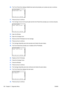 Page 11430.The Front Panel then displays DeltaE test result and prompts you to press any key to continue.
31.Press any key to continue.
32. The Carriage moves into the print path and the front Panel then prompts you to remove all pens.
33.Open the Window.
34. Open the Carriage cover.
35. Remove all the Printheads from the Carriage.
36. Press any key to continue.
37. The Carriage Assembly pens test ex ecutes and checks the pens status.
38. The Front Panel then prompts you  to replace all the Printheads....