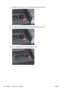 Page 2048.Carefully push the edge of the Ink Cartridge Blanking Plate to the left.
9.Carefully push the edge of the Ink Cartridge Blanking Plate to the left.
10.Lift the right edge of the Ink Cartridge Blanking Plate.
190 Chapter 6   Removal and Installation ENWW 