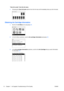 Page 26“View Ink Levels” from the ink menu
●Choosing the 
View ink levels  options from the Ink menu will imme diately show you the ink levels:
Obtaining Ink Cartridge Information
1.Scroll to the  Ink Menu icon and press  OK
2.In the Ink Menu submenu, scroll to  Ink cartridge information and press OK
3.In the Ink cartridge information  submenu, scroll to the Ink Cartridge that you want information
on and press  OK.
12 Chapter 1   Ink Supplies Troubleshooting & Print Quality ENWW 