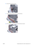 Page 26736.Disconnect the Pinchwheel Lifter Sensor.
37.Unroute the cables from the cable clamps on the Scan Side Panel.
38.Remove the seven T-15 screw that secure the Scan Side Panel to the printer.
ENWW Carriage Assembly (with or without Trailing Cable) 253 