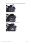 Page 29210.Carefully lift out the Ink Supply Tubes and close the carriage cover at the same time.
11.Close and lock the Carriage Cover.
12.Carefully move the Ink Supply  Tubes into the print path.
278 Chapter 6   Removal and Installation ENWW 