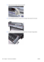 Page 30614.Gently move the Ink Supply Tubes from the printer.
15.Use a flat bladed screwdriver  to release all the Ink Supply Tubes clamps from the printer.
16.Remove two T-10 screws that secure the right Side Plate of the Right Ink Supply Station.
292 Chapter 6   Removal and Installation ENWW 