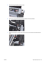 Page 3375.Push the Carriage Assembly into the print path.
6.Remove one T-15 screw that secures the  Drop Detector to the Service Station.
7.Rotate the Drop Detector vertica lly to gain access to the two screws that secure the Right Starwheel
Lifter.
ENWW Right Starwheel Lifter 323 