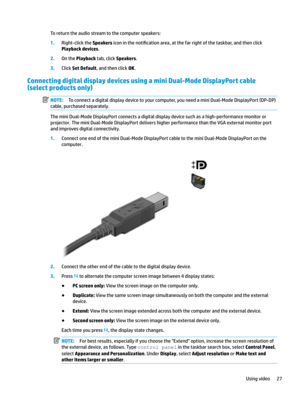 Page 37Toreturntheaudiostreamtothecomputerspeakers:
1.Right-clicktheSpeakersiconinthenoti