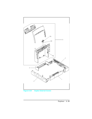 Page 385Figure A-24 Duplex External Covers
Duplexer   A -29 