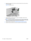 Page 1646.Align the PCI card keyway with the slot key, and then firmly seat the card in the slot as shown in
the following figure 
.
Figure 5-99  Installing a PCI card
7.Close the expansion card retention clamp by rotating it downward 2. The retention clamp is
secured by the expansion card support.
NOTE:It is normal for the expansion card retention clamp to have a slight (5-10 degree) angle
when closed. If the angle is greater than this, open the clamp and ensure that all cards are properly
seated and all the...