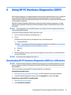 Page 1075Using HP PC Hardware Diagnostics (UEFI)
HP PC Hardware Diagnostics is a 8ni