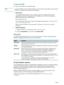 Page 3634    4 - Configuring and managing the printerENWW
To open the EWS
You can open the EWS in the following ways: 
NoteTo open the EWS from the Toolbox (Windows) or the HP Inkjet Toolbox (Mac OS), the printer 
must be on a network and must have an IP address.
zWeb browser
In a supported Web browser on your computer, type the IP address that has been 
assigned to the printer. For example, if the IP address is 123.123.123.123, type the 
following address into the Web browser:
http://123.123.123.123.
The IP...