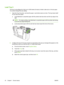 Page 32Load Tray 5
This tray is preconfigured to hold up to 4,000 sheets (8 reams) of either Letter-size or A4-size paper. 
You cannot change this size setting. 
1. Open the Tray 5 top door, and load the paper. Load whole reams at a time. The tray lowers itself 
as you load more paper. 
● Load letterhead or preprinted paper with the printed side face-down and the top edge to the 
right.
NOTE: For duplex printing, load letterhead or preprinted paper with the printed side facing- 
up and the top edge feeding...