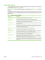 Page 213
Set the folder options
The device offers several features for optimizing files that are stored in network folders. These features
are all available on the  Network Folder screen.
The  Network Folder  screen consists of two pages.  From the first page, touch More Options to go to the
next page.
For details about how to use an option, touch the option, and then touch the help (
) button in the upper
right corner of the screen. The following table provides an overview of the options for saving a file in a...